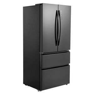 18,9 Cu. Ft. Frigorifero a Porta Francese a Profondità Ridotta con Display LED, 4 Ruote e Sistema No-Frost - Product Image 1