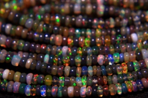 Collar largo con cuentas de ópalo de 18 pulgadas, hebra de ópalo multicolor de calidad superior para la fabricación de joyería, precio de fábrica directo al por mayor. - Product Image 4