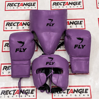Ensemble de boxe professionnel de qualité supérieure, ensemble de sparring personnalisé avec logo, équipement de combat, ensemble de sparring en gros, ensemble d'entraînement en cuir véritable