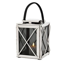Standard Handmade Portable Durable Classic Metal &Glass Candle <b>Lantern</b> With <b>Silver</b> Finished Candle <b>Lantern</b> for Home - Product Image 1