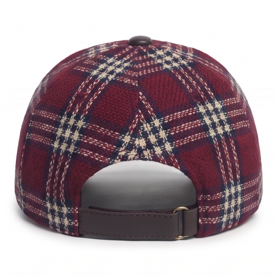 Casquette de baseball unisexe en coton à carreaux rouges, style décontracté, ajustement réglable, à porter au printemps et en automne - Product Image 2