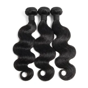 Perruque longue en cheveux naturels indiens Remy noirs, avec dentelle suisse, cheveux Remy en vrac, taille personnalisable - Product Image 6