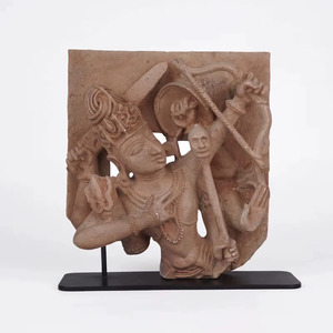 Ancient Tripurantaka <b>Shiva</b> <b>Statue</b> | 10th-Century Indian Temple Art Replica. - Product Image 1