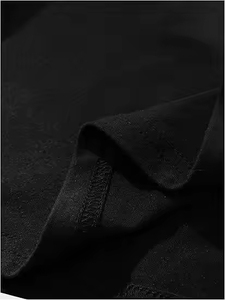 Camiseta Corta de Algodón Tejido de Alta Calidad con Dobladillo Cóncavo, Estilo Urbano Deportivo, Corte Regular, 250 GSM, para Hombre - Product Image 5