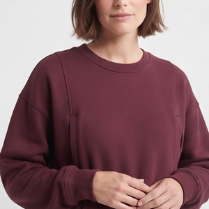 Sudadera de Maternidad para Mujer, Sudadera de Lactancia, 100% Algodón, Sudadera de Embarazo para Mujer - Product Image 5