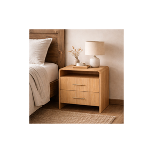 RIVEO RANGE Collection Rustic Design Contemporary Highest Quality Bedroom Furniture Bedside <b>Table</b> Wooden Nightstand - Product Image 1