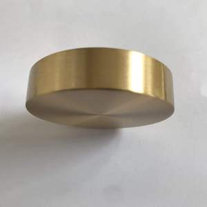 Presse-papiers rond en laiton massif, lourd, pour bureau et décoration intérieure - Product Image 5