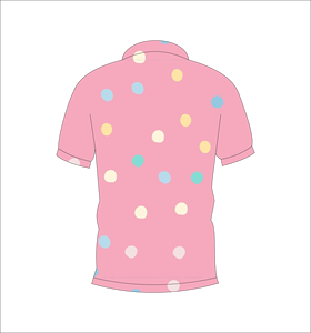 Polo Rosa Personalizado con Diseño de Lunares – Polo Casual de Algodón Transpirable para Golf y Uniformes para Hombre y Mujer - Product Image 2