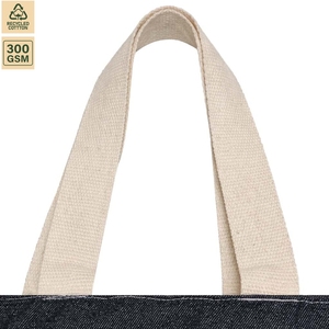 Bolsa de Compras Reutilizable de Mezclilla de 300 GSM, 38x38x10 cm, Logotipo Personalizado, Venta al Por Mayor, OEM, Marca Privada, Modelo SS170 - Product Image 2