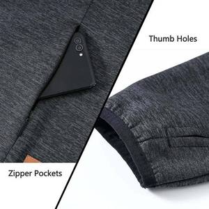 Nouveau Sweat à Capuche Tendance pour Homme, Hiver, Uni, Col Zippé, Haute Qualité, Grande Taille, Style Décontracté, Tailles Personnalisables, Coupe-Vent - Product Image 4