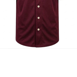 เสื้อเบสบอลสั่งทำขายส่ง แบบติดกระดุม ยูนิเซ็กซ์ ไซส์อเมริกา ปักโลโก้และชื่อได้ตามต้องการ ผ้าโพลีเอสเตอร์ 100% แห้งเร็ว ชุดกีฬา - Product Image 3