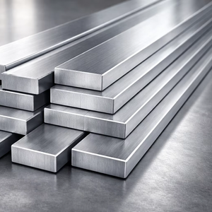 Barra plana brillante de acero dulce 75x10mm pulida plateada 6m grado construcción Punit India proveedor de barras de acero para ingeniería industrial - Product Image 1