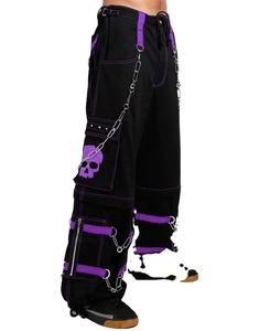 Streetstyle, nueva personalidad, pantalones casuales, pantalones góticos para hombres, pantalones de bondage cargo con ojales Punk Rock, pantalones vaqueros salvajes para hombres, Vaqueros cónicos - Product Image 4