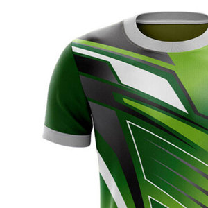 Camiseta con estampado geométrico sublimado para hombre, nueva moda de verano, manga corta, cuello redondo, MOQ bajo. - Product Image 6