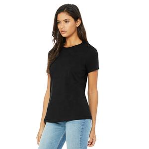 TEE À MANCHES COURTES EN JERSEY DÉCONTRACTÉ POUR FEMMES Coupe ample pour un style sans effort T-shirt respirant à col rond super doux idéal pour l'impression dtg - Product Image 2