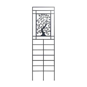 Nouveau Treillis de Jardin en Métal Noir pour Roses, Vignes, Glycines et Plantes Grimpantes, Motif Carré, Taille et Forme Personnalisables - Product Image 4