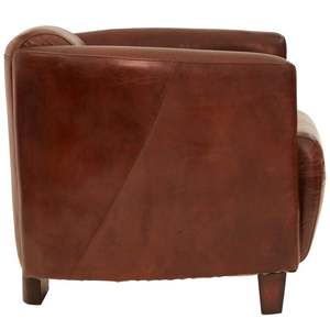 Sofá Chesterfield de Lujo en Cuero Genuino, Estilo Contemporáneo, Respaldo con Botones, Brazos Enrollados, Patas de Hierro, Convertible, con Esponja - Product Image 6