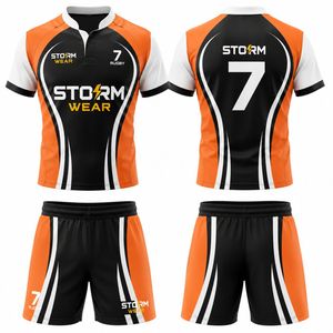 Uniforme de rugby pour hommes entièrement personnalisé de qualité supérieure, uniforme de football américain professionnel, uniforme de rugby respirant à séchage rapide - Product Image 4