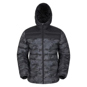 Mens Camo Padded Jacket Lightweight Water Resistant Puffer Coat Thermal Isotherm Insulated Winter Outdoor Parka - Product Image 1