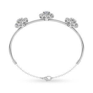 Bracelet ouvrable en or 14 carats avec diamant de laboratoire taille brillant ronde en spirale (1 carat) – Prix de gros Tw. Bijoux - Product Image 4