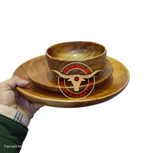 Ensemble de bol en bois de teck naturel et d'acacia fait à la main de luxe et de meilleure qualité au prix de gros - Product Image 5