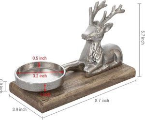 Farol de Metal Decorativo para Velas Navideñas |   Difusor de Aromas de Aluminio, Quemador de Cera Aromática, Difusor de Aceites Esenciales, Adornos para Regalo - Product Image 4