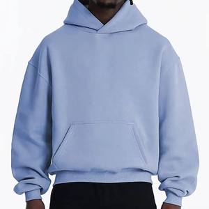 Sudadera con capucha para hombre al por mayor, OEM, de algodón, con hombros caídos, logotipo personalizado, precio de fábrica, MOQ bajo - Product Image 3
