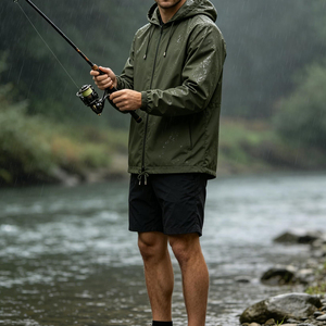 Men <b>Lightweight</b> Windbreaker <b>Jacket</b> <b>Summer</b> Fashionable Water-resistant Outdoor Gear Custom Logo Wholesale Windbreaker <b>Jacket</b> Men - Product Image 5
