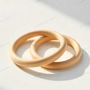 Bracelet en bois léger et élégant, fait à la main, écologique, pour femmes, accessoire de mode quotidien confortable, bracelet artisanal naturel - Product Image 1