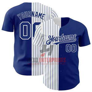 Paquete de uniformes de béisbol, camiseta azul marino y pantalones blancos, paquete completo de uniforme de béisbol para equipo adulto, precio al por mayor - Product Image 5