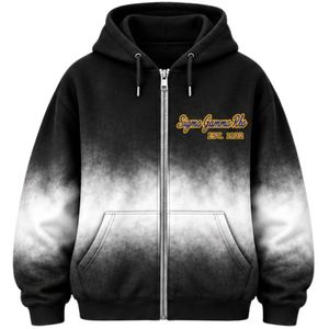 Sudadera con Capucha Oversize para Mujer Sigma Gamma Rho, Color Negro y Blanco, con Letras Griegas Personalizadas, Estilo Casual y Urbano - Product Image 1