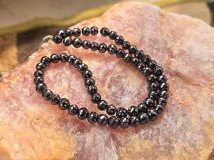 Cuentas de diamante moissanita negras de 8 mm y 22 pulgadas, corte AAA, facetadas, para la elaboración de joyería. - Product Image 4