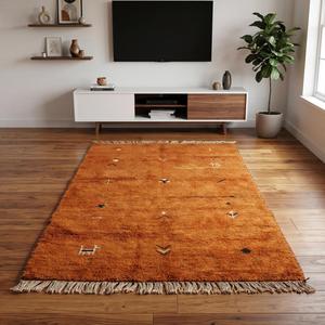 Alfombra de Lana Hecha a Mano de Primera Calidad con Diseño Floral Clásico y Flecos para Sala de Estar, Dormitorio, Decoración del Hogar - Product Image 2
