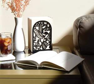 <b>Decorative</b> Heavy Duty <b>Book</b> Holders for Home Office Non Slip <b>Book</b> Stoppers for Heavy <b>Books</b> Stylish <b>Book</b> Shelf Organizer - Product Image 3