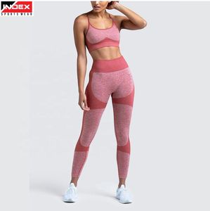 Conjunto Deportivo Elegante para Mujer, Leggings y Sujetador Deportivo Elásticos para Yoga, Gimnasio, Running, Ejercicio, Fitness y Actividades - Product Image 1
