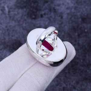 Bague en topaze mystique arc-en-ciel, faite à la main, argent sterling 925, bijoux bohèmes vintage, bague pour femmes, vente en gros - Product Image 4