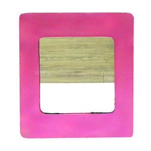 Handmade Modern Wood Frame <b>Mirror</b> for Makeup Beautiful Beads Work <b>Rectangle</b> Wall <b>Mirror</b> with Simple Design Home Decoration - Product Image 3