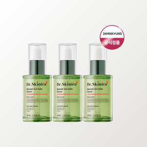 เซรั่มบำรุงผิวหน้า JAMINKYUNG ของเกาหลี ยาแก้สิว Jamingyeong Acne Relief Dr Skinnika Plus Blemish Out Daily Serum 48 มล. x 3 - Product Image 1