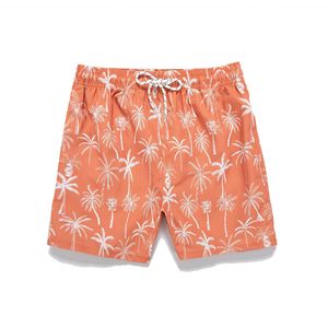Shorts décontractés d'été pour hommes, coupe ample, taille élastique, motif floral, en toile, longueur genou, vente en gros à bas prix - Product Image 1