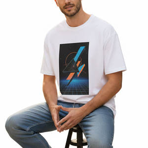 เสื้อยืดทรงบ็อกซ์ผู้ชายคุณภาพสูง บริการ OEM ออกแบบเองได้ เสื้อยืดทรงบ็อกซ์ผู้ชายผ้าฝ้าย ราคาดีที่สุด - Product Image 3