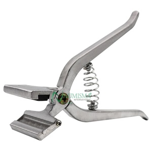 Pinzas duraderas ajustables OEM, precio económico, personalizables, instrumento veterinario, máquina de tatuaje de orejas reutilizable para animales grandes - Product Image 3