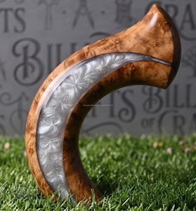 Handmade Amber <b>Resin</b> Walking Stick Wooden Cane Artistic <b>Sculpted</b> Handle Polished Luxury Design Home Decoration - Product Image 4