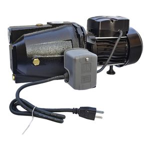 Pompe à jet pour puits peu profond en acier inoxydable 1HP 110V, 10,57 GPM, portée 216 pieds, pour l'approvisionnement en eau douce - Product Image 4