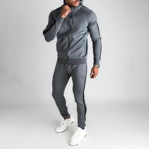 Chándal con Capucha para Hombre, Chaqueta con Cierre Completo y Bolsillos Laterales, Pantalón de Poliéster Transpirable, Estilo Casual para Otoño 2026 - Product Image 1