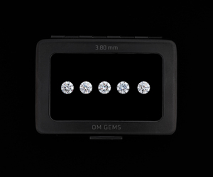 Diamant rond brillant cultivé en laboratoire de 1,0 CT, 3,8 MM, couleur E-F, clarté VVS-VS, diamant de laboratoire pour la fabrication de bijoux (5 pièces) - Product Image 1