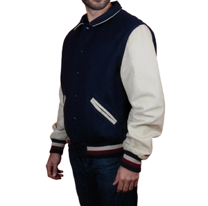 Custom Logo Baseball Wool Varsity <b>Jacket</b> Patchwork Front Winter Quilted Lining OEM <b>for</b> <b>Men</b> Women - Product Image 6