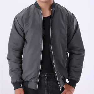 Chaqueta Bomber Ligera Premium para Hombre, con Cierre, Estilo Casual, Cuello y Puños Acanalados, Bolsillos Laterales con Cierre, Ropa Urbana para Exteriores - Product Image 3