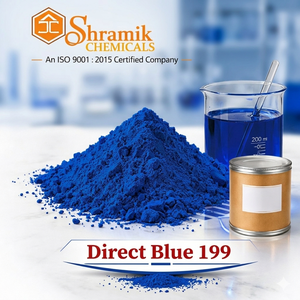 Tinte Textil Directo Azul Turquesa FBL Direct Blue 199 CAS 12222-04-7 CI 74190, 100% Alta Pureza PWD, Shramik Chemicals - Product Image 2