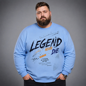 Sweat-shirt imprimé personnalisé grande taille à manches longues pour homme – Pull en molleton French Terry pour l'hiver - Product Image 1