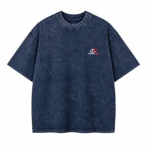 เสื้อยืดโอเวอร์ไซส์คอโอ แบรนด์ Thapur Bros ผ้าคอตตอนฟอกสี 240 GSM หนานุ่ม สไตล์สตรีทแฟชั่น ทรงไหล่ตก เสื้อผ้าผู้ชายสั่งทำพิเศษ - Product Image 2